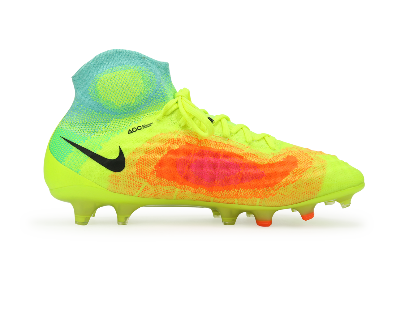 Nike Men's Magista Obra II FG  Volt/Black/Total Orange