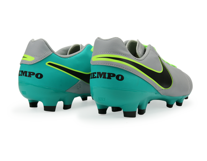 Nike Men's Tiempo Genio II FG Wolf Grey/Black/Clear Jade