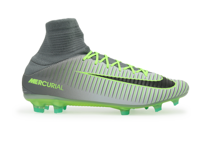 Nike Men's Mercurial Veloce III DF FG PurePlatinum/Black/Ghost Green
