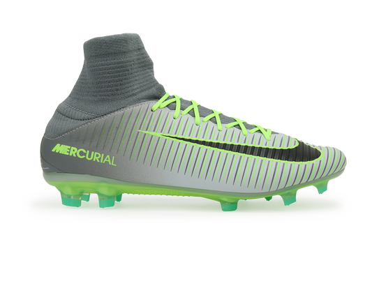 Nike Men's Mercurial Veloce III DF FG PurePlatinum/Black/Ghost Green
