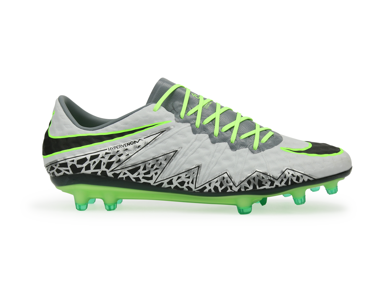 Nike Men's Hypervenom Phinish FG Pure Platinum/Black/Ghost Green