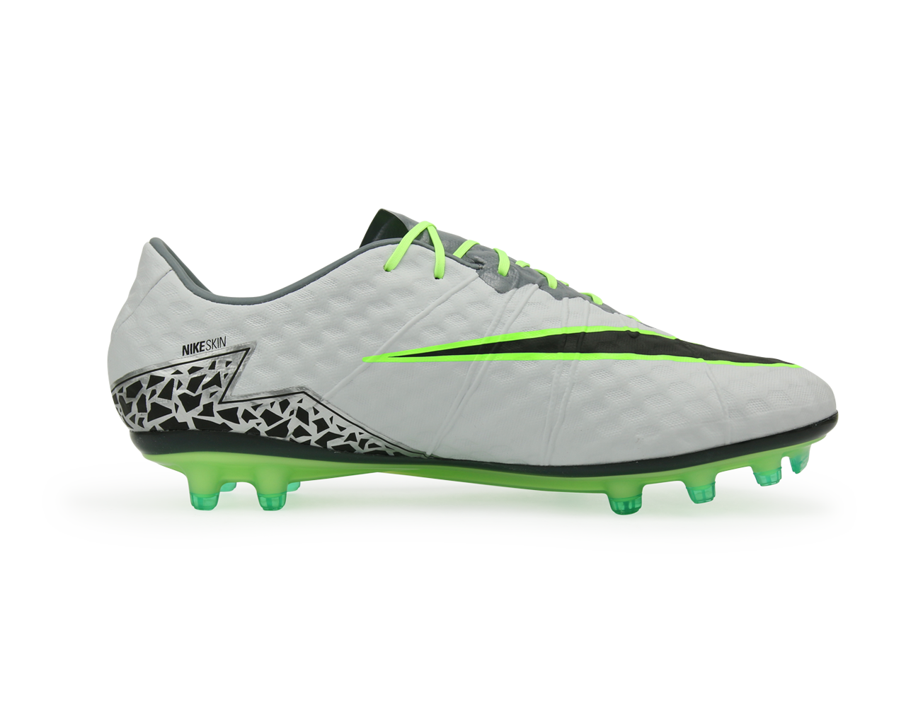 Nike Men's Hypervenom Phinish FG Pure Platinum/Black/Ghost Green