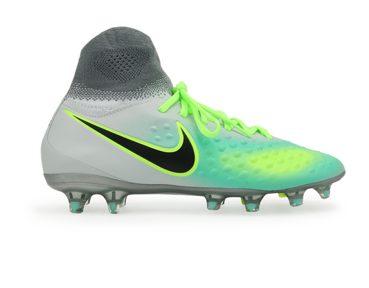 Nike Kids Magista Obra II FG Pure Platinum/Black/Ghost Green