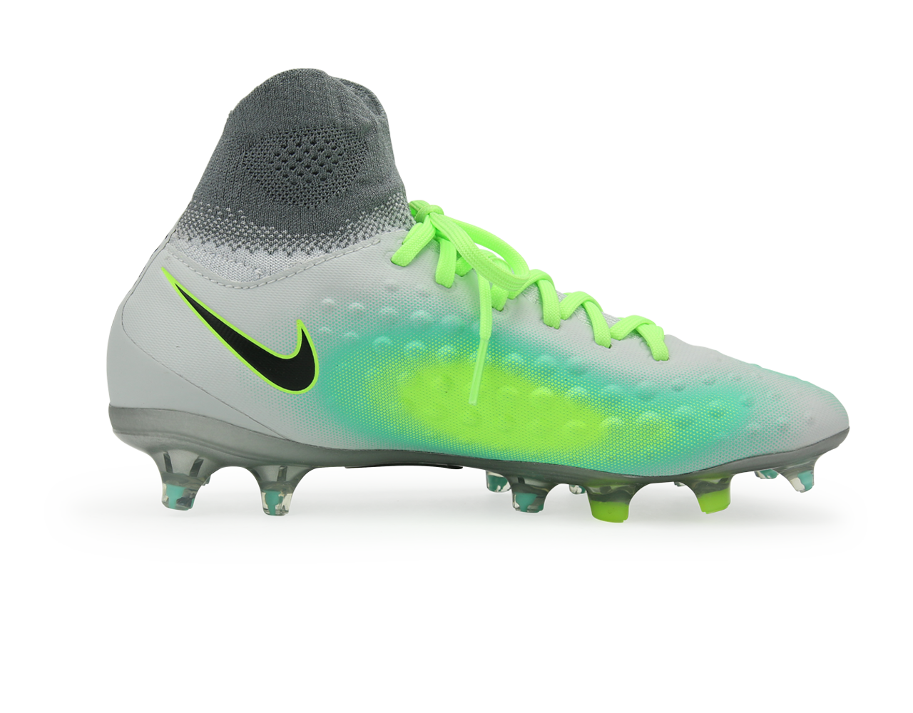 Nike Kids Magista Obra II FG Pure Platinum/Black/Ghost Green