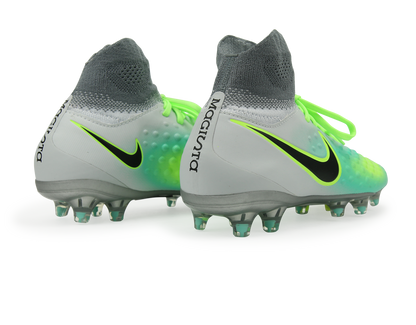 Nike Kids Magista Obra II FG Pure Platinum/Black/Ghost Green