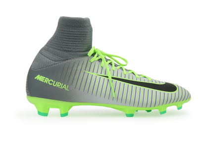 Nike Kids Mercurial Superfly V FG Pure Platinum/Black/Ghost Green