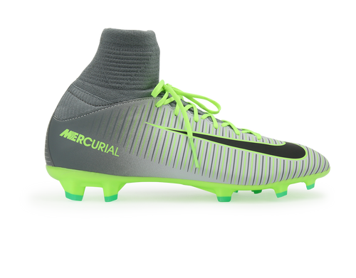 Nike Kids Mercurial Superfly V FG Pure Platinum/Black/Ghost Green