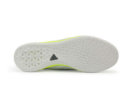 adidas Men's ACE 16.1 Court Indoor Soccer Shoes Crystal White/Onix/Solar/Yellow