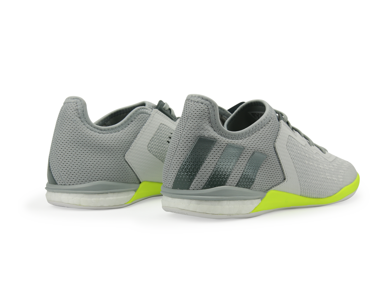 adidas Men's ACE 16.1 Court Indoor Soccer Shoes Crystal White/Onix/Solar/Yellow