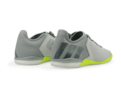 adidas Men's ACE 16.1 Court Indoor Soccer Shoes Crystal White/Onix/Solar/Yellow