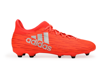 adidas Men's X 16.3 FG/AG Solar Red/Metalic Silver