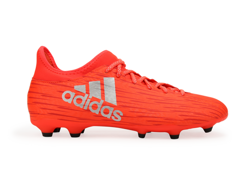 adidas Men's X 16.3 FG/AG Solar Red/Metalic Silver
