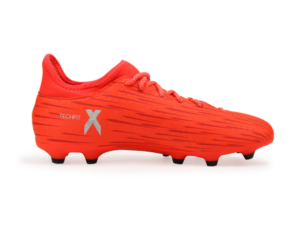 adidas Men's X 16.3 FG/AG Solar Red/Metalic Silver