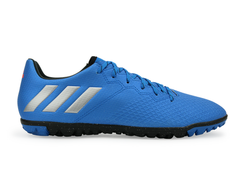 adidas Men's Messi 16.3 Turf Soccer Shoes Sho Blue/Metalic Silver