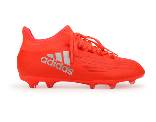 adidas Kids X 16.1 FG/AG Solar Red/Metallic Silver