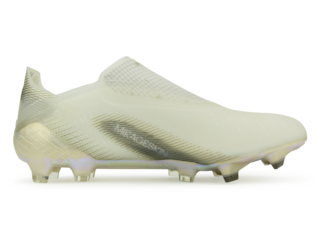 adidas Men's X Ghosted + FG Cloud White/Gold/Core Black
