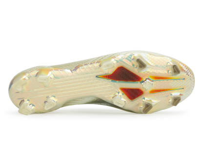 adidas Men's X Ghosted + FG Cloud White/Gold/Core Black