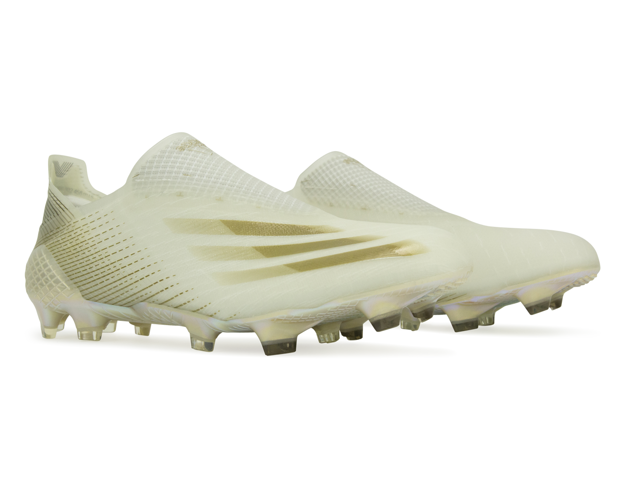 adidas Men's X Ghosted + FG Cloud White/Gold/Core Black