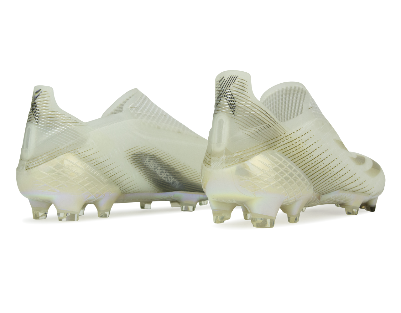 adidas Men's X Ghosted + FG Cloud White/Gold/Core Black