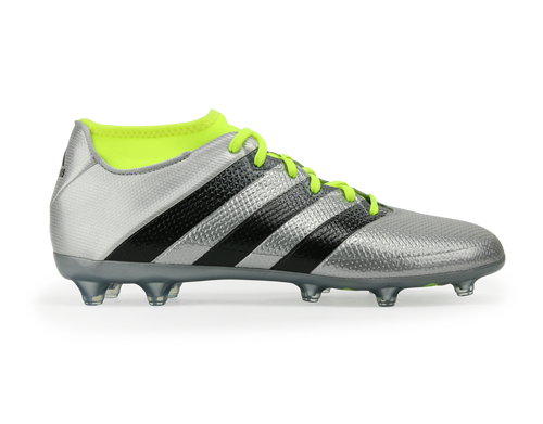 adidas Men's ACE 16.2 Primemesh FG/AG Silver Metalic/Core Black/Solar Yellow