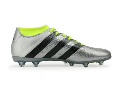 adidas Men's ACE 16.2 Primemesh FG/AG Silver Metalic/Core Black/Solar Yellow