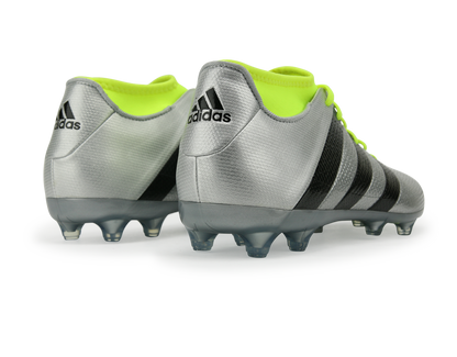 adidas Men's ACE 16.2 Primemesh FG/AG Silver Metalic/Core Black/Solar Yellow