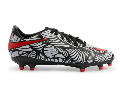 Nike Men's Hypervenom Phelon FG Black/Bright Crimson/White