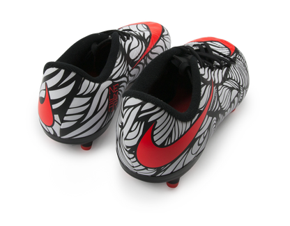 Nike Men's Hypervenom Phelon FG Black/Bright Crimson/White