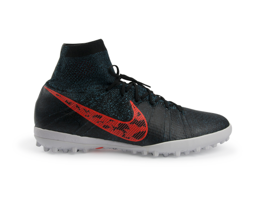 Nike Men's Elastico Superfly Turf Soccer Shoes Black/Total Crimson/Total Crimson
