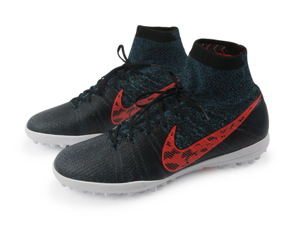 Nike Men's Elastico Superfly Turf Soccer Shoes Black/Total Crimson/Total Crimson