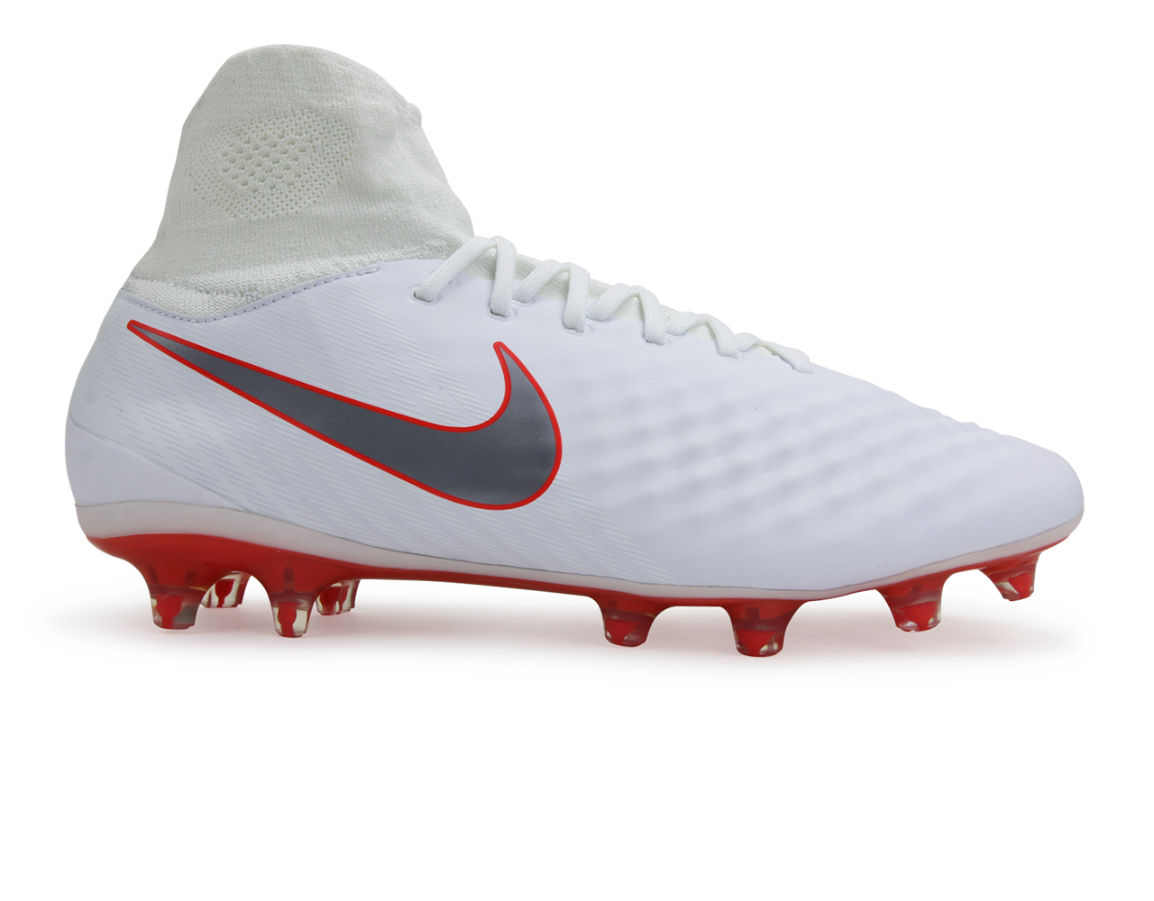 Nike Men's Magista Obra 2 Pro DF FG Dark White/Metallic Cool Grey/Light Crimson