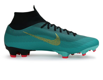 Nike Men's Mercurial CR7 Superfly 6 Pro FG Clear Jade/Hyper Turquoise
