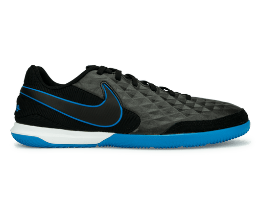Nike Men's Tiempo Legend 8 Academy Indoor Soccer Shoes Black/Blue Hero