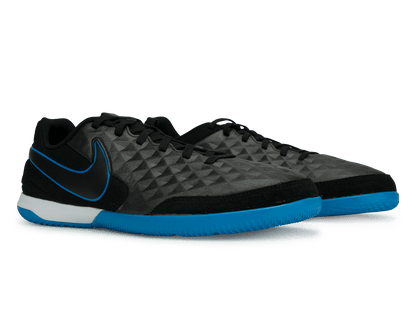 Nike Men's Tiempo Legend 8 Academy Indoor Soccer Shoes Black/Blue Hero