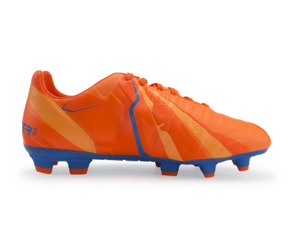 PUMA Kids evoPOWER 3 H2H FG Orange Clown Fish/Electric Blue Lemonade
