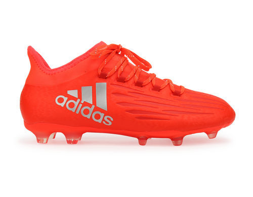 adidas Men's X 16.2 FG/AG Solar Red/Metalic Silver