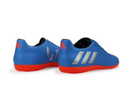 adidas Men's Messi 16.3 Indoor Soccer Shoes Sho Blue/Metalic Silver