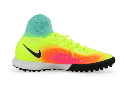Nike Kids MagistaX Proximo Turf Soccer Shoes Volt/Black/Total Orange