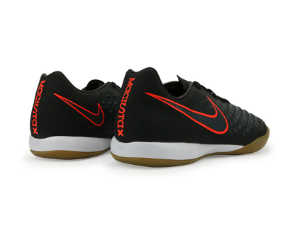 Nike Men's MagistaX Onda II Indoor Soccer Shoes Black/Total Crimson