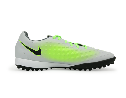 Nike Men's MagistaX Onda II Turf Soccer Shoes Pure Platinum/Black/Ghost Green