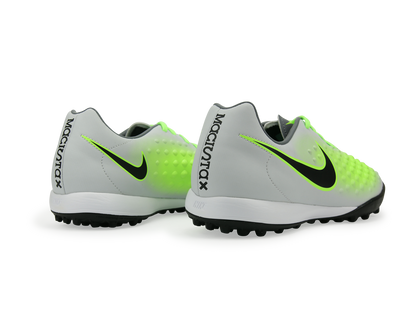 Nike Men's MagistaX Onda II Turf Soccer Shoes Pure Platinum/Black/Ghost Green