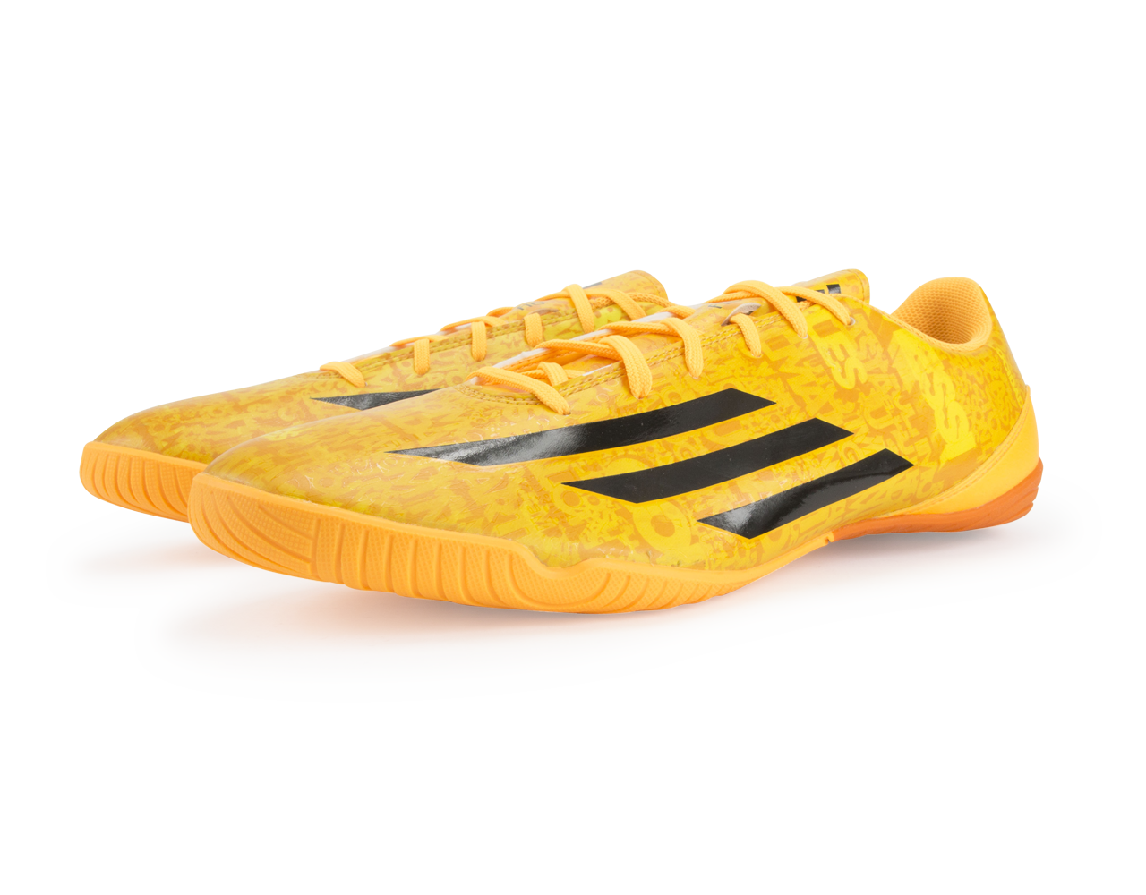 adidas Men's F10 Indoor Soccer Shoes Messi Solar Gold/Black