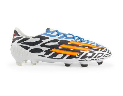 adidas Men's F50 adizero FG Messi (Battle Pack) White/Neon Orange/Black