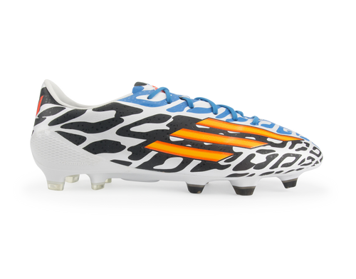adidas Men's F50 adizero FG Messi (Battle Pack) White/Neon Orange/Black
