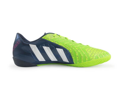 adidas Men's Predator Absolado Instinct Indoor Soccer Shoes Rich Blue/Running White/Neon Green