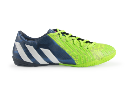 adidas Men's Predator Absolado Instinct Indoor Soccer Shoes Rich Blue/Running White/Neon Green
