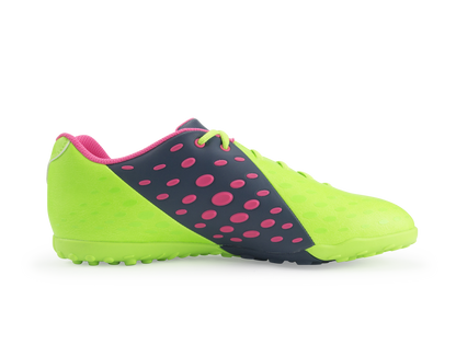 adidas Men's Freefootball X-ite Indoor Soccer Shoes  Neon Green/Rich Blue