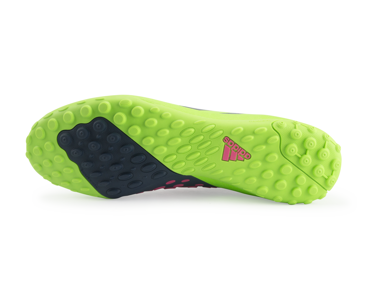 adidas Men's Freefootball X-ite Indoor Soccer Shoes  Neon Green/Rich Blue