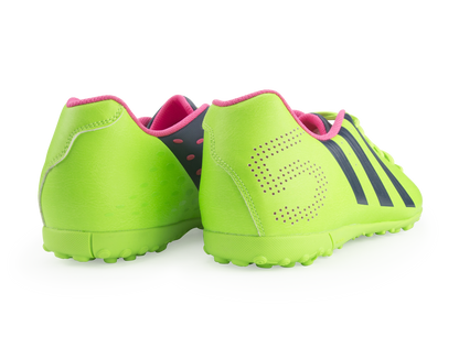 adidas Men's Freefootball X-ite Indoor Soccer Shoes  Neon Green/Rich Blue