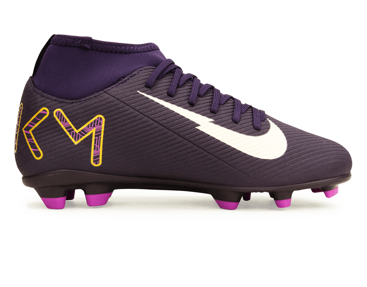 Nike Kids Zoom Mercurial Superfly 10 Club KM FG/MG Grand Purple/Pale Ivory